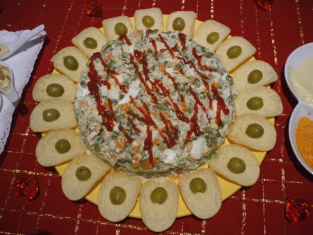 Flor de ensaladilla rusa